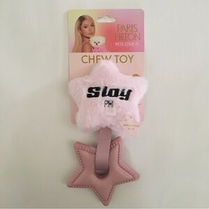 NEW Dog Toy Pink Plush “Slay” with Chew Toy Star | Paris Hilton